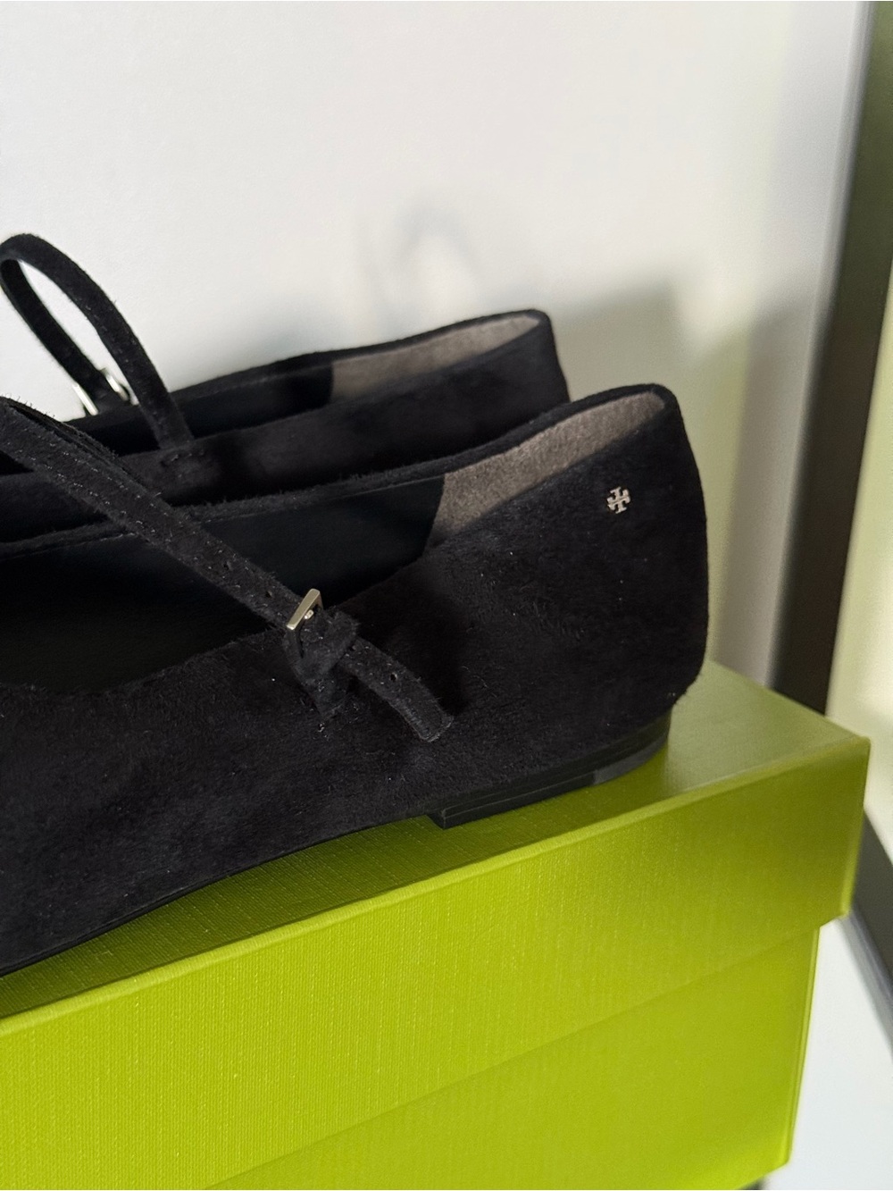 Tory Burch Black Suede Mary Jane Flats - Picture 3 of 4